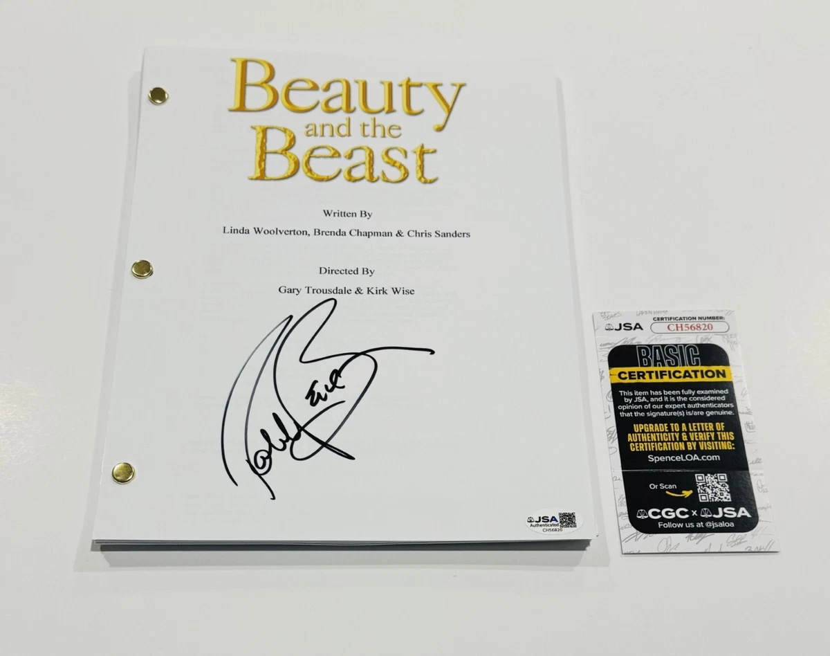 Robby Benson 直筆サインカード The Beast Beauty and the Beast Robby