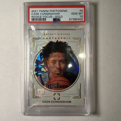 2021-22 Panini Photogenic - Rookie Focus #5 Cade Cunningham (RC) Gold PSA 10 