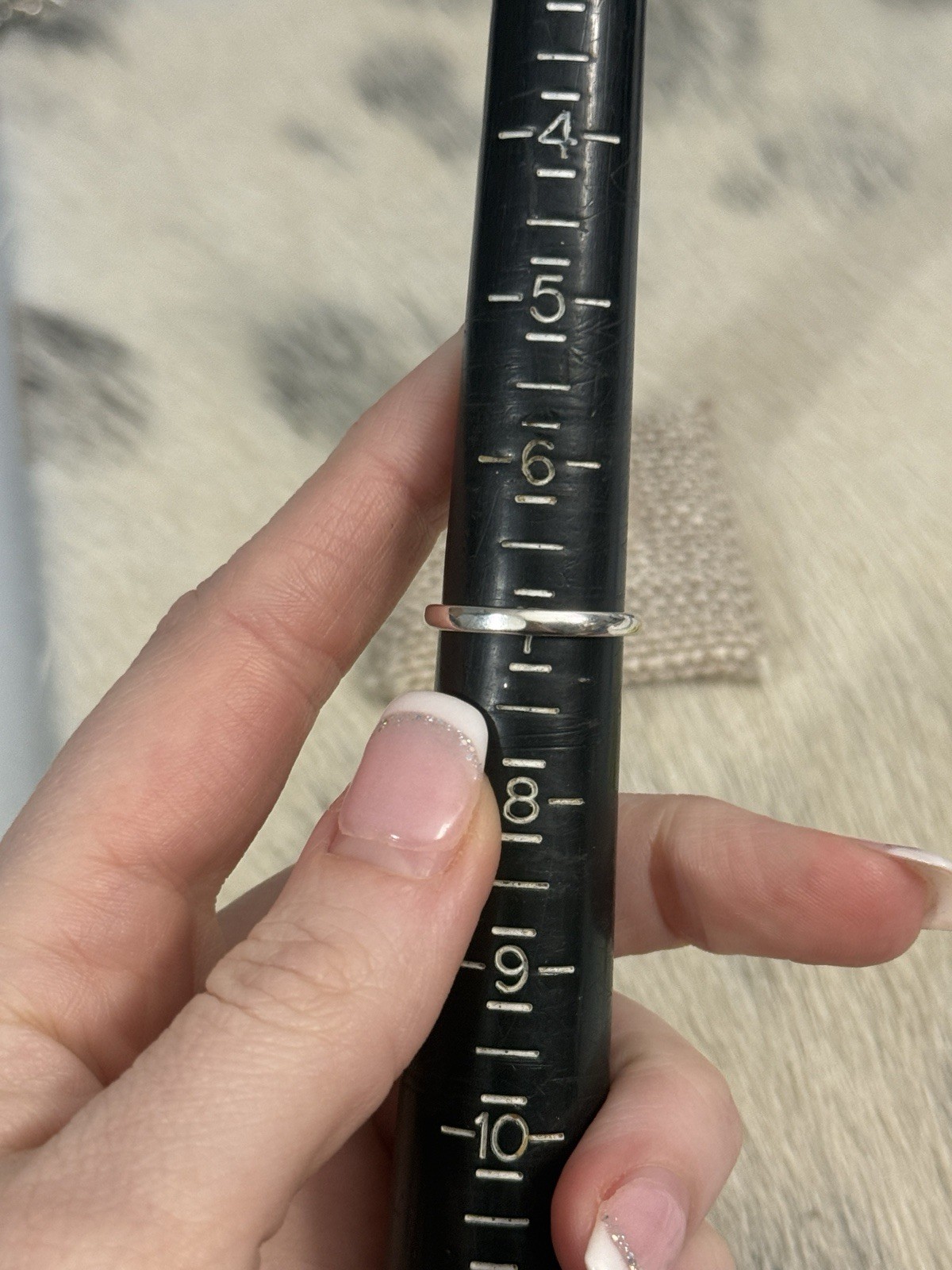 Chrome Hearts Sterling Silver 2011 Cross Logo Stacker Ring 925 CH Size 7 thumbnail 4