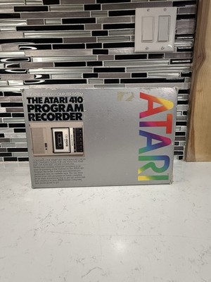 Vintage Atari 410 Program Recorder CIB Open Box Appears Unused 400 800