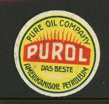 Pure Oil Company American Petroleum  Reklamemarke Poster Stamp