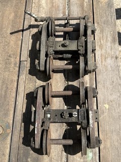 3 1/2" ZOLL SPURWEITE LIVE STEAM TRAIN DREHGESTELLE EINES MIT BRUCH