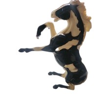 Hartland Rearing Fighting Mustang Stallion Black Pinto Horse Black And White