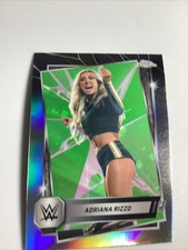 Adriana Rizzo-2025 Topps Chrome WWE- Neon Green and Black Refractor #18