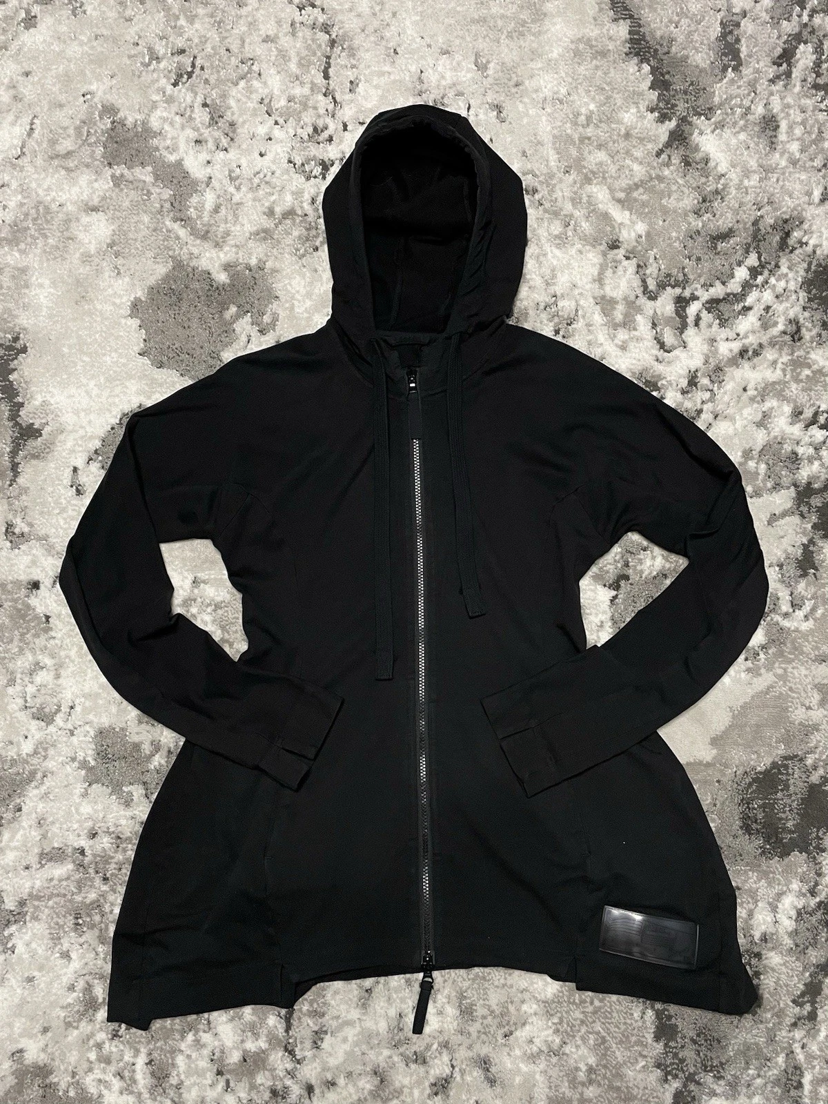 CHANEL Rarissima giacca con cappuccio Rundholz Black Label 617 Y2K Gothic Avant Garde nera XS