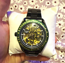 Invicta Mens Automatic Skeleton Dial Black St...