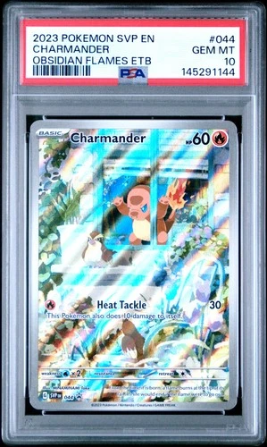 2023 POKEMON SVP EN-SV BLACK STAR PROMO #044 CHARMANDER PSA 10