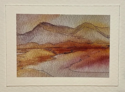 ACEO Original Watercolor Painting print by Heather Vilbrin 