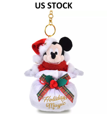 Japan Disney Store Mickey Mouse Plush Keychain Christmas 2025 【US STOCK】