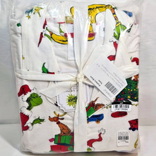 Pottery Barn Teens ADULT XS Grinch n Max Flannel Christmas Loose Fit Pajamas NWT