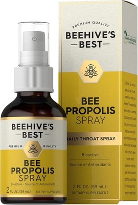 Bee Propolis Spray | 2 fl oz | Daily Throat Spray | Beehive's Best by Carlyle