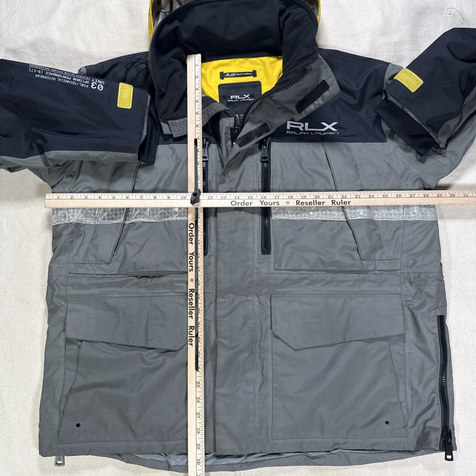 RLX Polo Ralph Lauren Military Army Unit 03 Reflective Rescue Rain Tech Jacket image 8