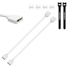 ARGB Extension Cable 5V 3Pin Addressable RGB 1 to 1 Female to Female Splitter Ex