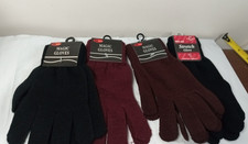 Magic Gloves Black Unisex UWEAR and NASGO One Size Fits All Black Brown lot of 4