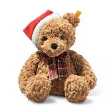 Steiff - Jimmy Christmas Teddy Bear with Santa Hat and Bow - 113239