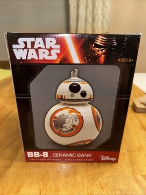 Star Wars BB8 Robot Droid Ceramic Coin Piggy Bank 8'' Lucasfilm Collectible