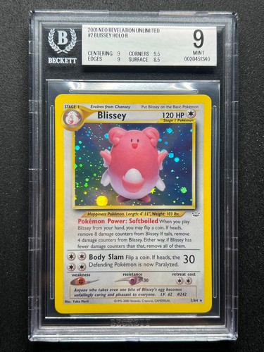 Blissey (Unlimited) graded BGS 9 for sale on eBay