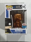 Funko Pop! 144 DC Batman Bronze Chrome Toy Tokyo/SDCC Exclusive w/Protector
