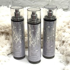 Bath  Body Works Ballet Nights Fine Body Mist  Fragrance Spray 8oz 3pk - NEW