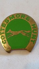 Vintage Brass And Enamel Cottesmore Hunt Badge
