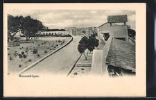 CPA Mozambique, vue partielle avec Strasse 