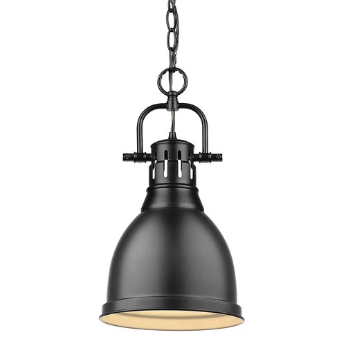 Golden Duncan 17" Mini Pendant in Black - Picture 1 of 5