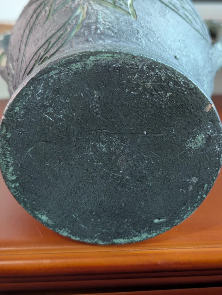 Schwarze Terrakotta Amphore Vase/Übertopf 20 cm hoch Indoor & Outdoor - Bild 4 von 4