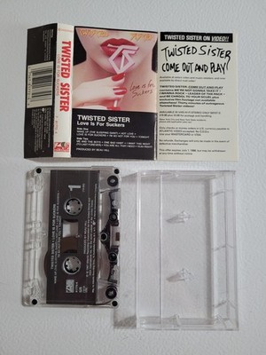 TWISTED SISTER LOVE IS FOR SUCKERS CASSETTE TAPE 