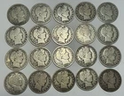 1897 TO 1915 GOOD TO VG BARBER HALF DOLLAR ROLL / 20 FULL RIM COINS