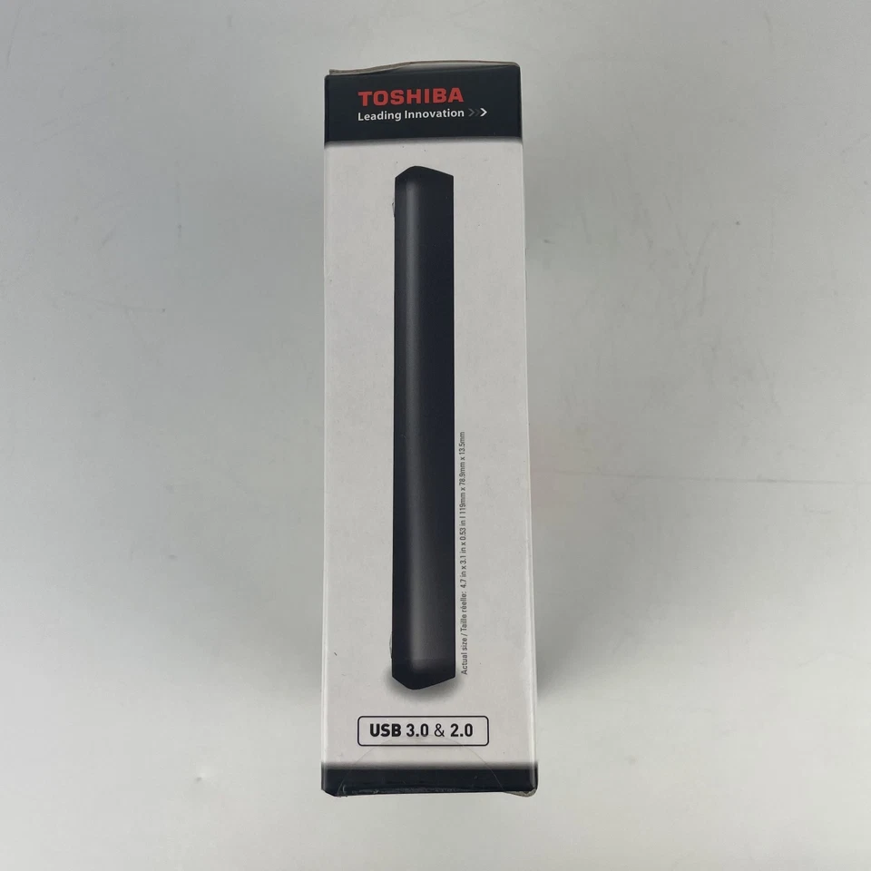Toshiba Canvio Basics 750GB USB 3.0 External Hard Drive HDD + 8GB Flash Drive - Image 3 of 4