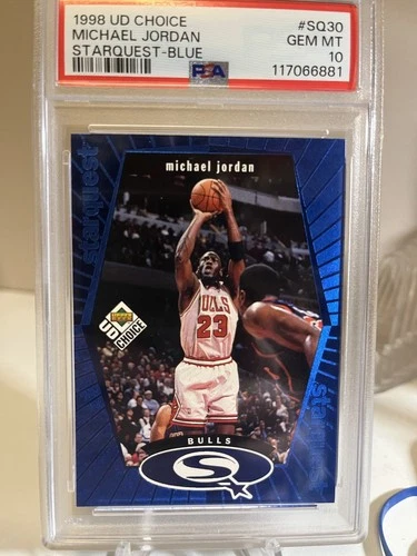 1998-99 Upper Deck UD Choice Michael Jordan Starquest Blue Card SQ30 PSA 10 GEM