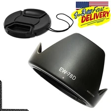 (EW-78D + Lens Cap)EW-78D Lens Hood for Canon EF-S 18-200mm F3.5-5.6 IS  72mm