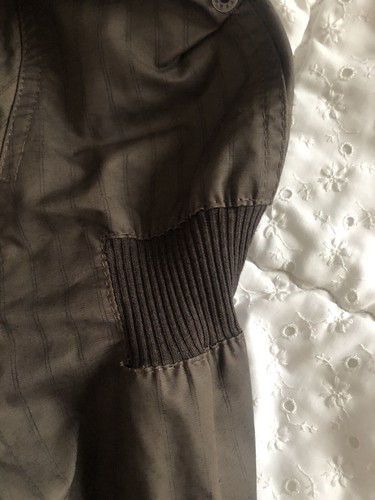 Magnifique Imper Long Capuche Modèle BREST COP COPINE Taille 38 Kaki Rayures - Foto 9 di 12
