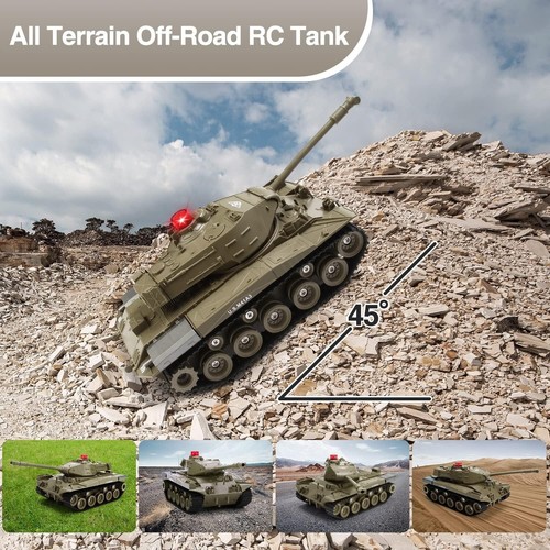 Remote Control Tank for Kids, M41A3 American Army Battle Tank, Programmable RC T - Picture 2 of 14