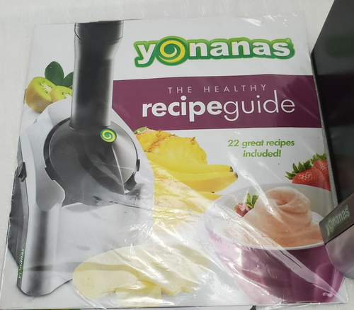 Yonanas Deluxe Frozen Dessert Treat Maker Black Silver Model 901 TESTED No Box - Picture 3 of 4