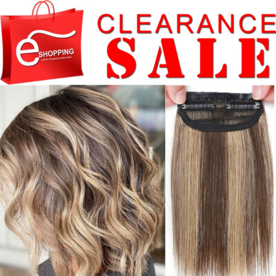 Clip In 100% Real Remy Human Hair Extensions One Piece Invisible Short Hair Pad