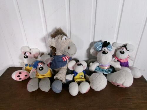 LOT Peluches DIDDL DIDDLINA cheval GALUPY + porte clé + 3 ventouses - Foto 1 di 10