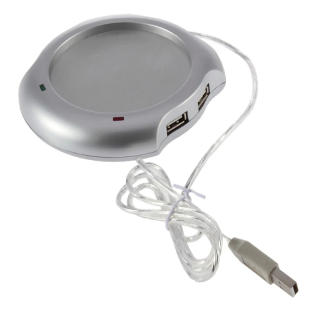 USB Hub Tea Coffee Water Cup Mug Warmer Heater Pad Temperature Winter Accessorie