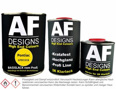 Autolack für Pontiac G7D131X Lemon Peel 1,25L Klarlack Set