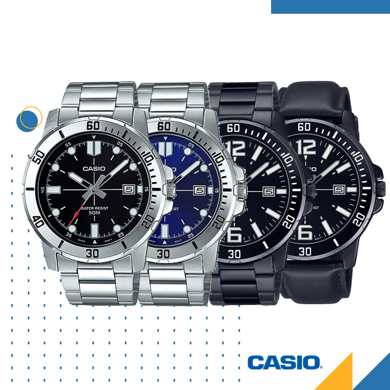 GENUINE Casio MTP-VD01 Mens Watch Stainless Steel Classic Analog FREE AU SHIP