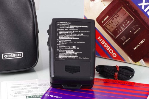 FOTOMETRO GOSSEN MULTISIX LIGHT METER 9V MADE IN GERMANY DIGITAL AS NEW IN BOX - Picture 3 of 4