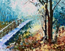 Stunning Oil painting. Nature Scene. Original. Signed. Impressionist Art.