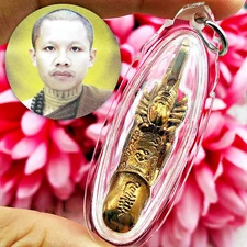 Charming Love Attract Scorpion Paladkik Penis Kb Dhama Copper Thai Amulet #18564