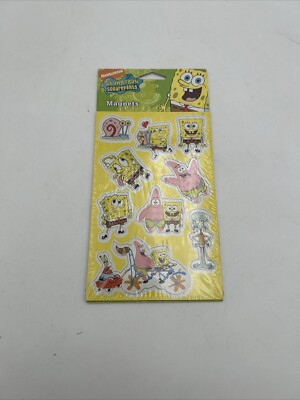 Nickelodeon SpongeBob SquarePants Magnets Set 9 Magnets 2008 - New Sealed