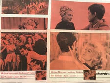 PHAEDRA LOBBY CARD PARTIAL SET (5) MOVIE POSTER 1962 ANTHONY PERKINS
