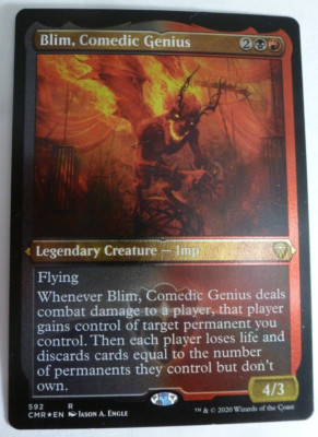 Magic The Gathering Blim Comedic Genius Commander Legends Foil #592 LP/NM
