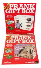 Prank 2 Pack "iArm Forearm Mount" & "Crib Dribbler" Empty Prank Gift Box Lot New