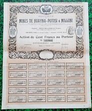 Bolivia - Huayna Potosi & Milluni - La Paz & Paris - Beautiful Deco Ste Mini�re 1905