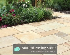 Fossil Mint Indian sandstone Natural Paving Patio Slabs | Mixed sizes | 22mm