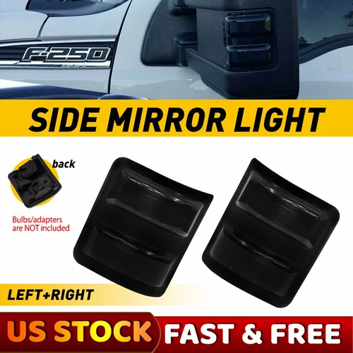 Pair Side Mirror Turn Signal Light Lens For 2008-2016 Ford F-250 F-350 F250 F350